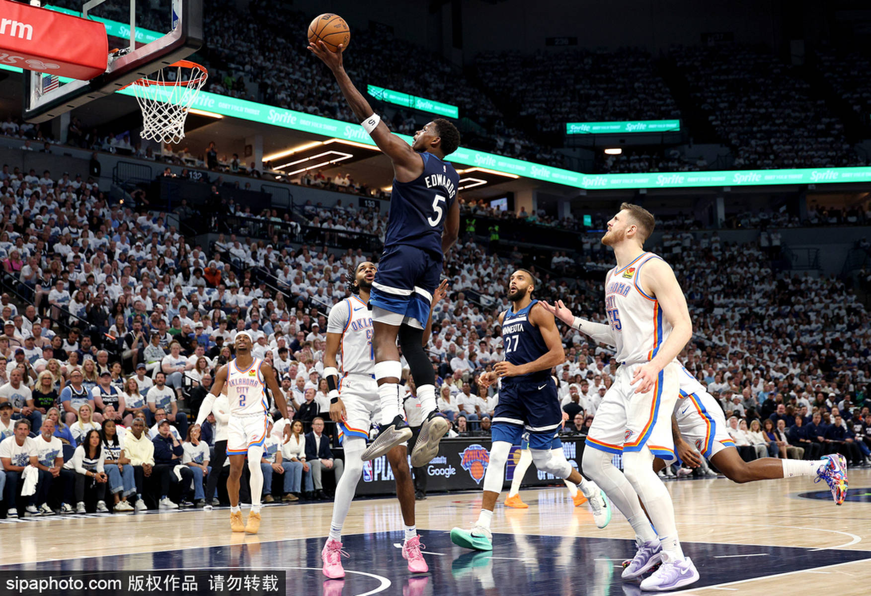 SGA季后赛新高雷霆不演了 森林狼双核为何抱团隐身？